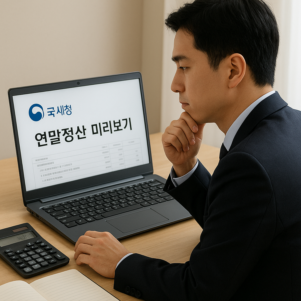 2025년 연말정산 미리보기 활용법
